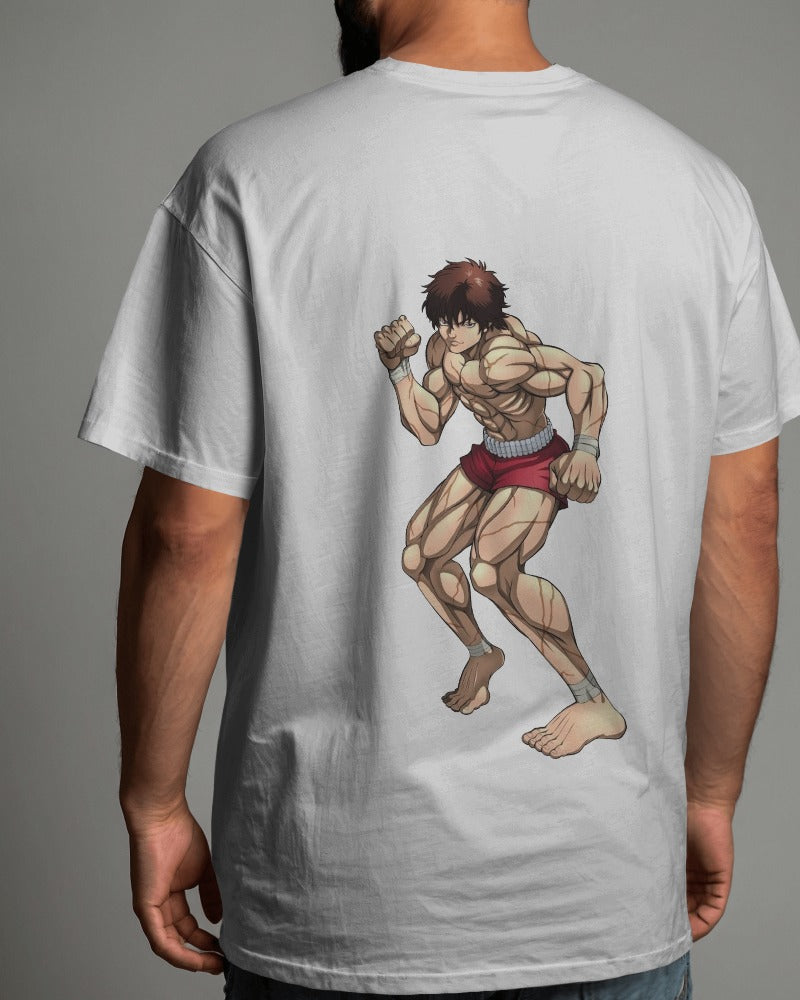 Anime: Baki Hanma, tshirt,white color
