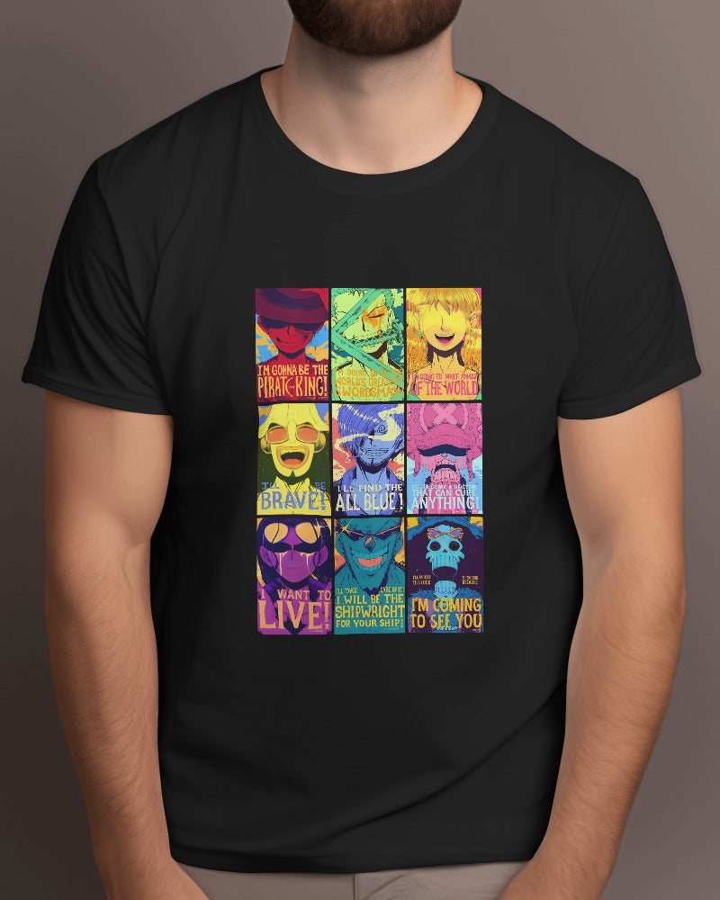 Anime: One Piece Posters, black tshirt