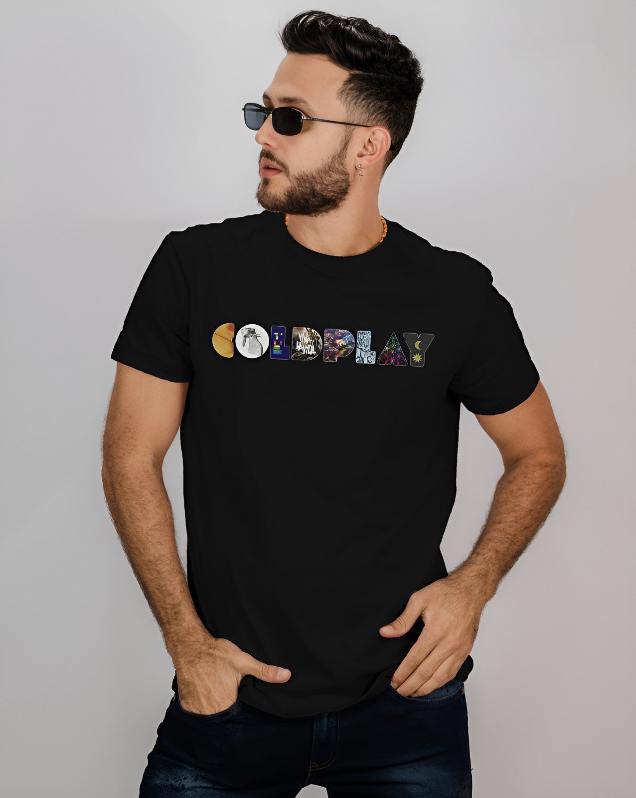 Coldplay tshirt: Album Graphics, black front