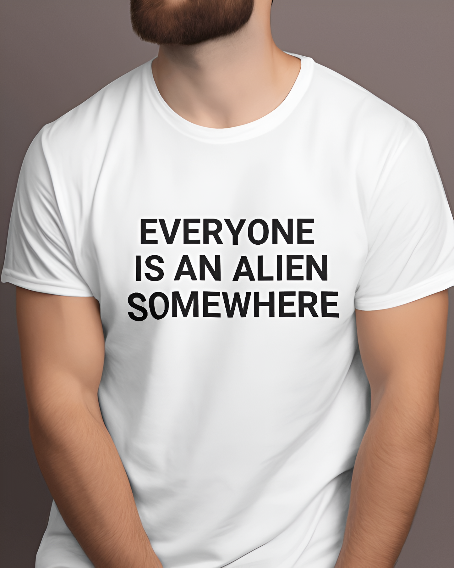 Coldplay tahirt, Everyone is an Alien Somewhere, white color