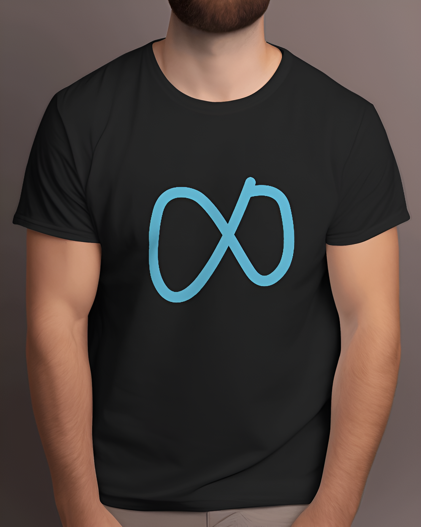 Coldplay tshirt: Infinity, black color, moon music