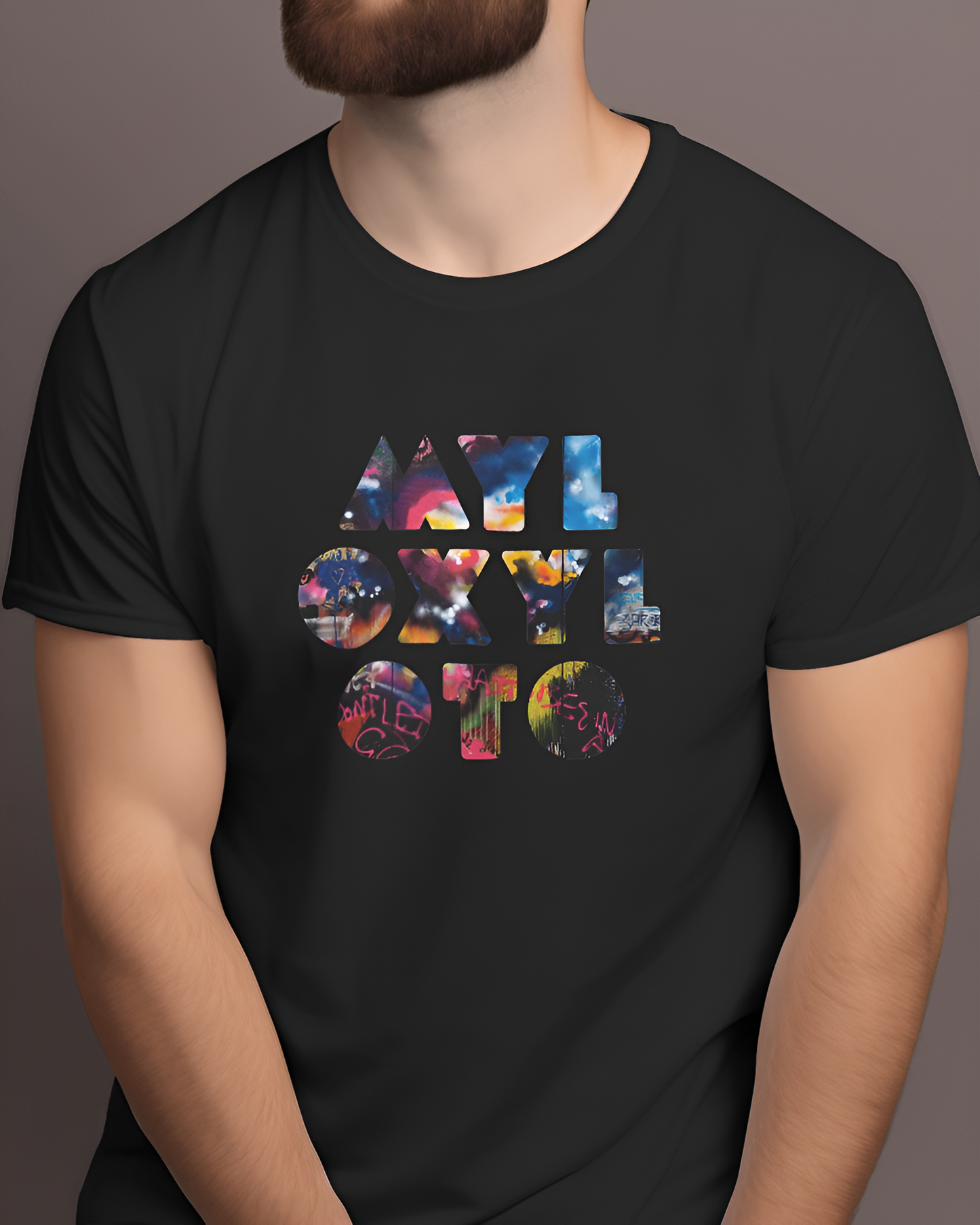 Coldplay: Mylo Xylotom tshirt black color