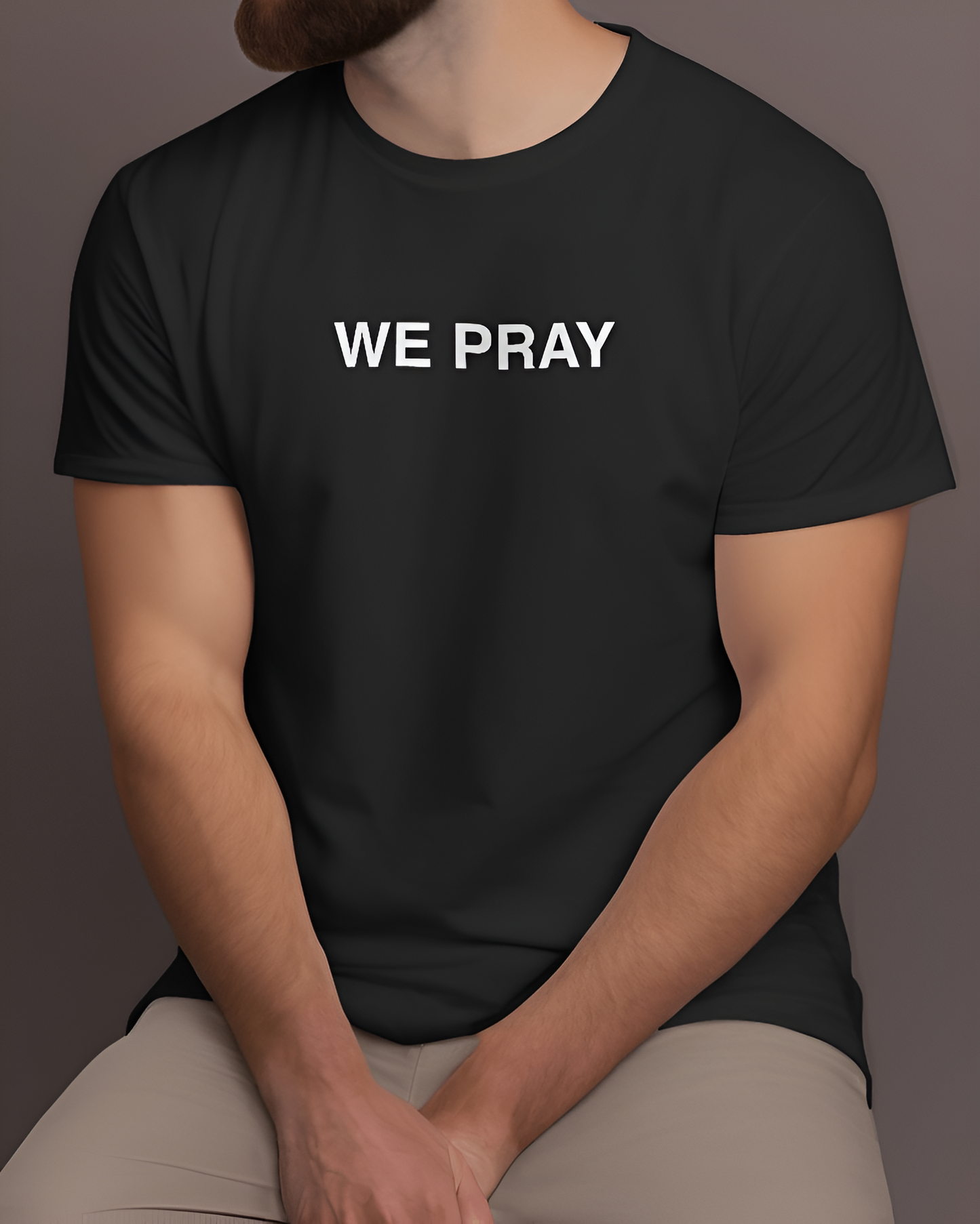 Coldplay tshirt: We Pray, black tshirt