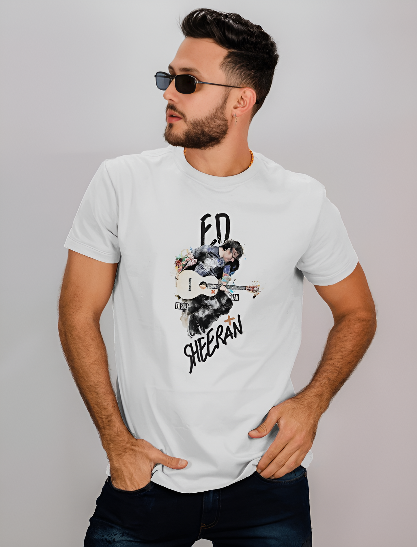 Ed Sheeran tshirt Poster white color