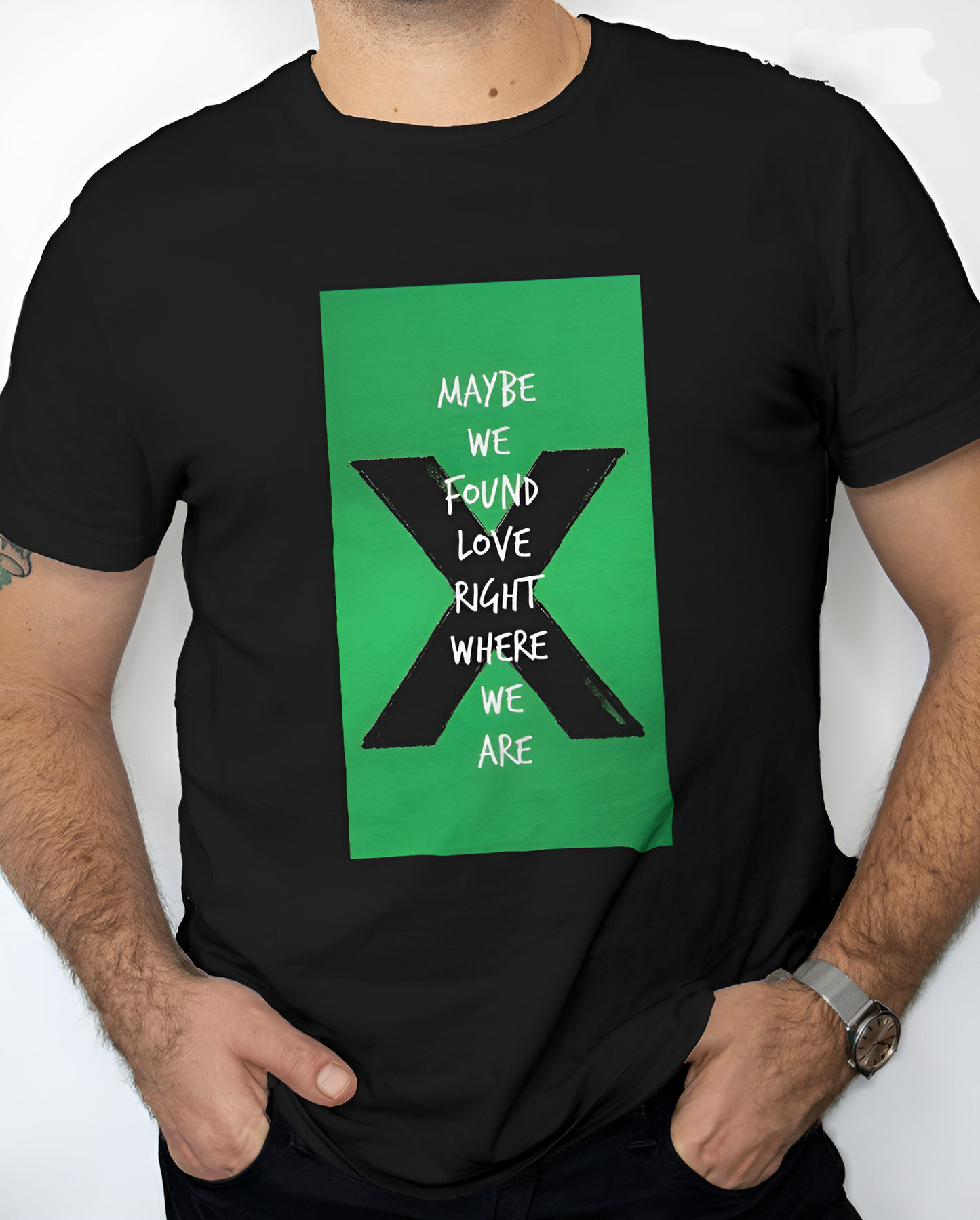 Ed Sheeran tshirt Thinking out loud black color