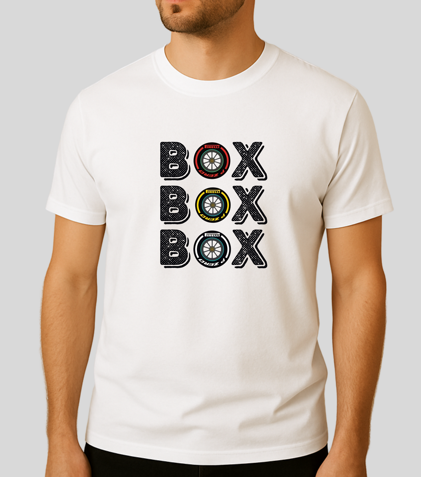 Formula1 Box Box tshirt white