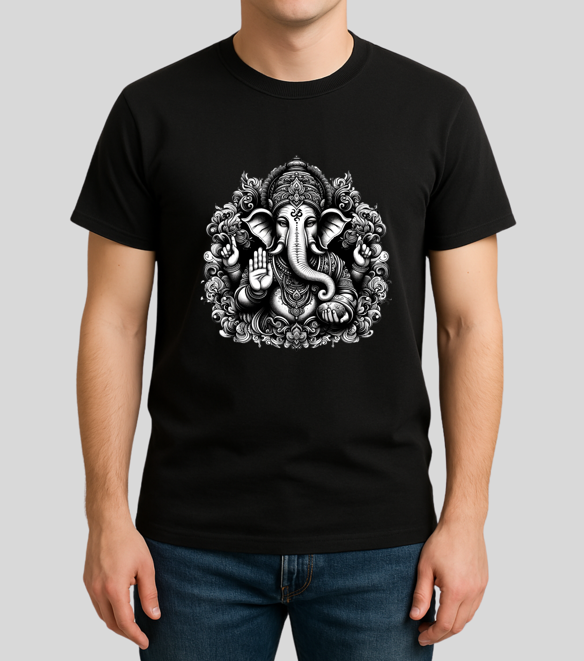 Ganesh Chaturthi | Ganesh Artwork T-shirt | 100% Cotton | Unisex