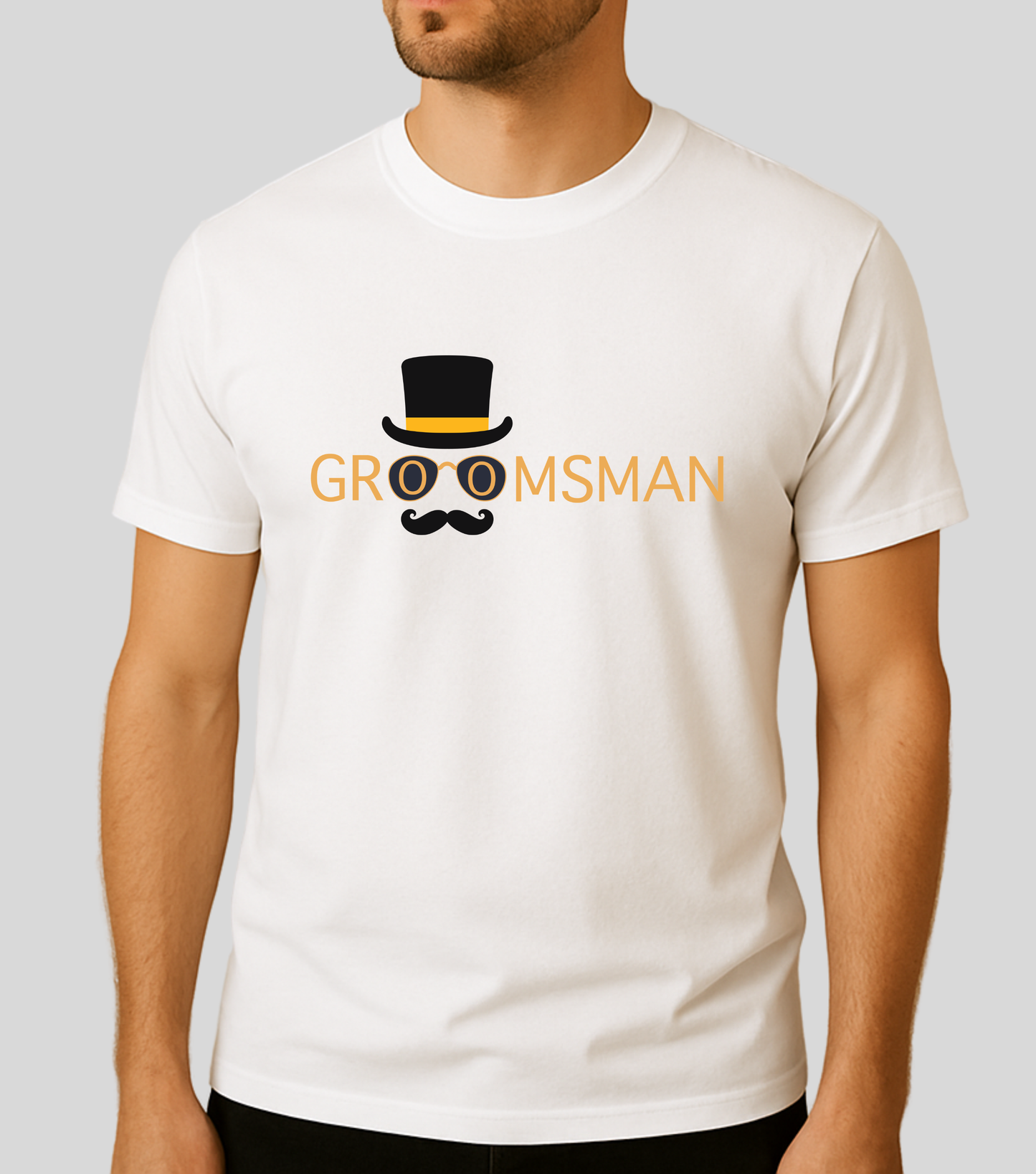 Wedding | Roce : Groomsman Hat Tshirt | 100% Cotton | Unisex