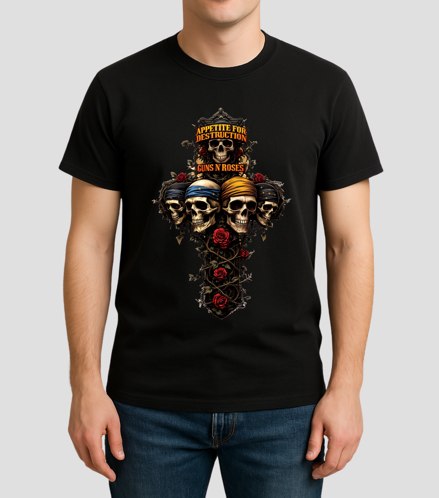 Guns N Roses Appetite for Destruction Skulls graphics, Tshirt