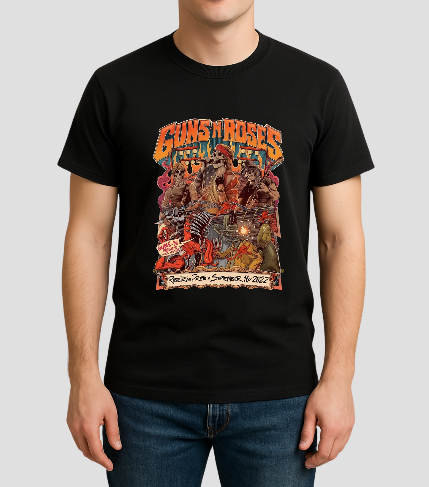 Guns N Roses Front graphics, Tshirt