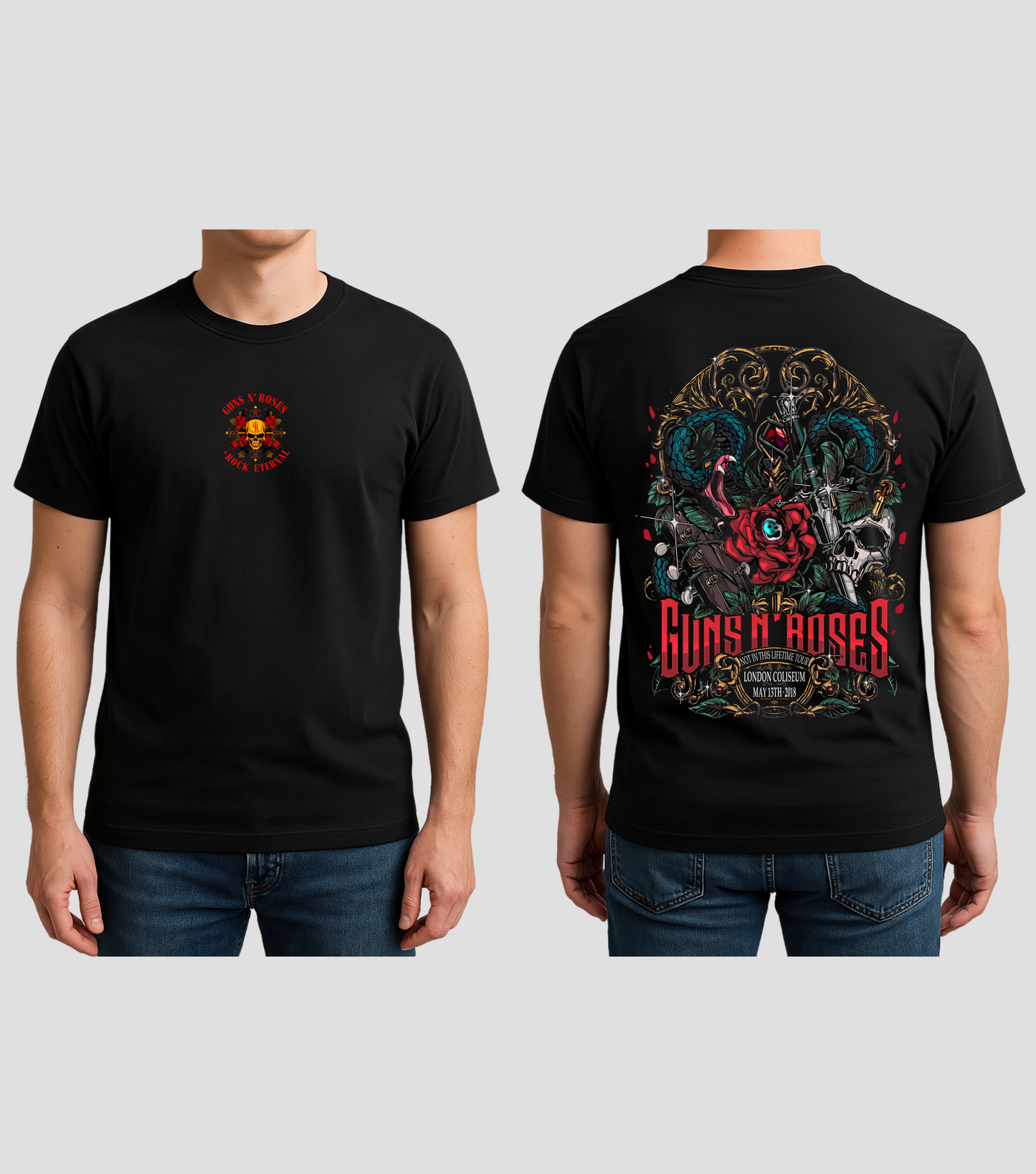 Guns N Roses Tshirt Not in This Lifetime