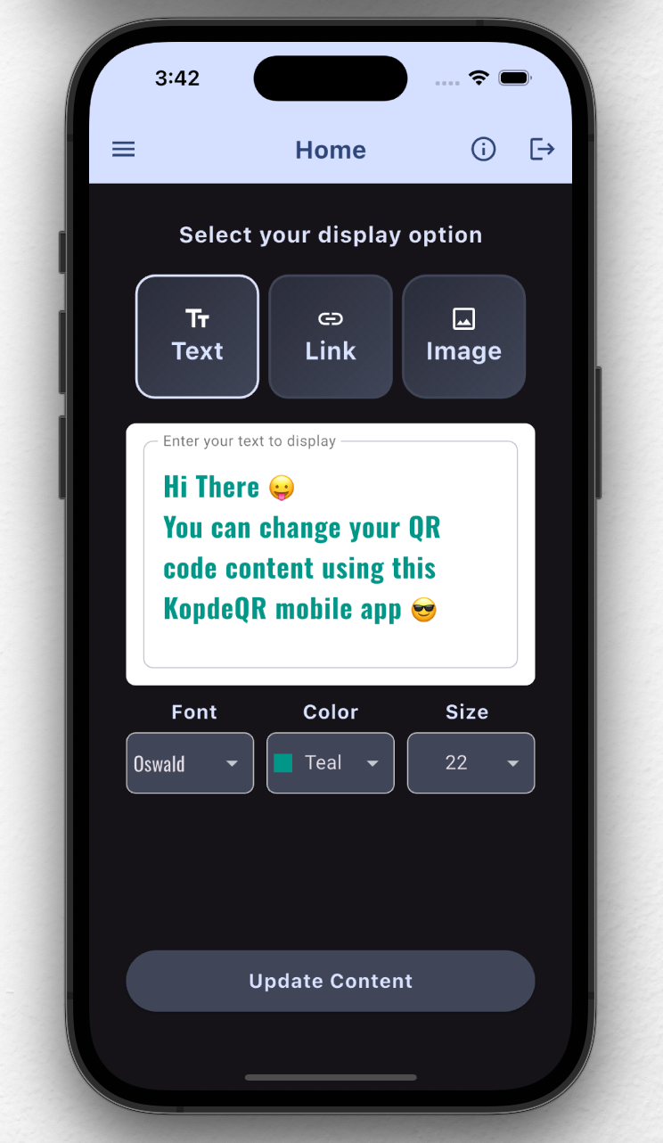 Kopde QR Code Mobile Application