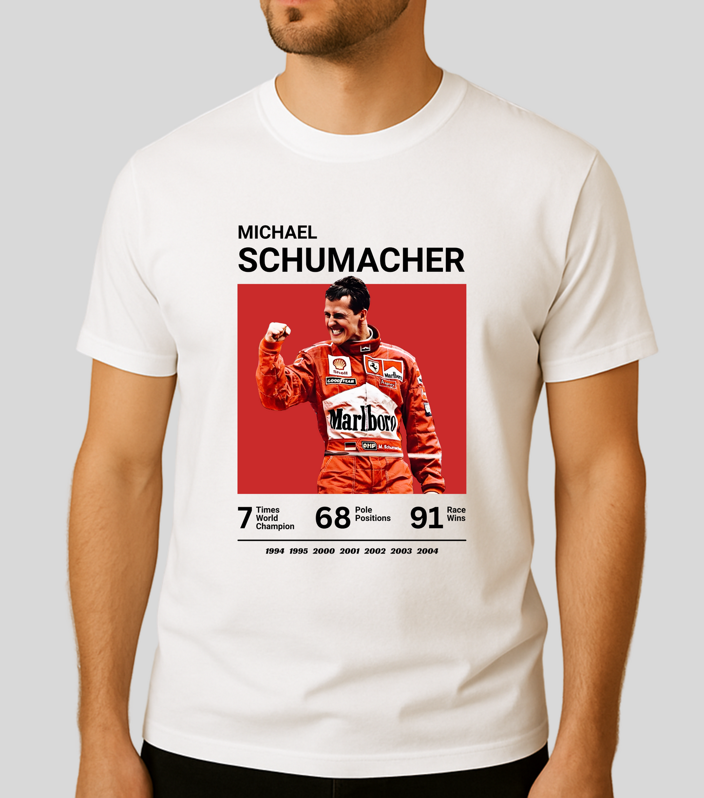 Michael Schumacher stats white