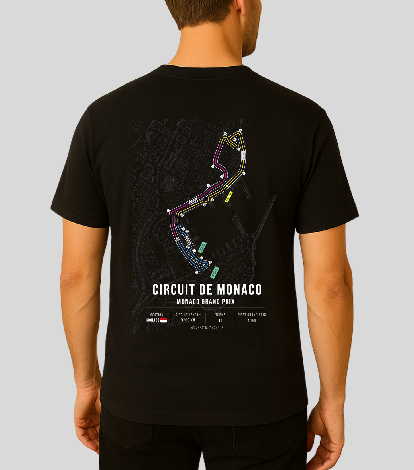 Formula 1 : Monaco Street Circuit | 100% Cotton | Unisex