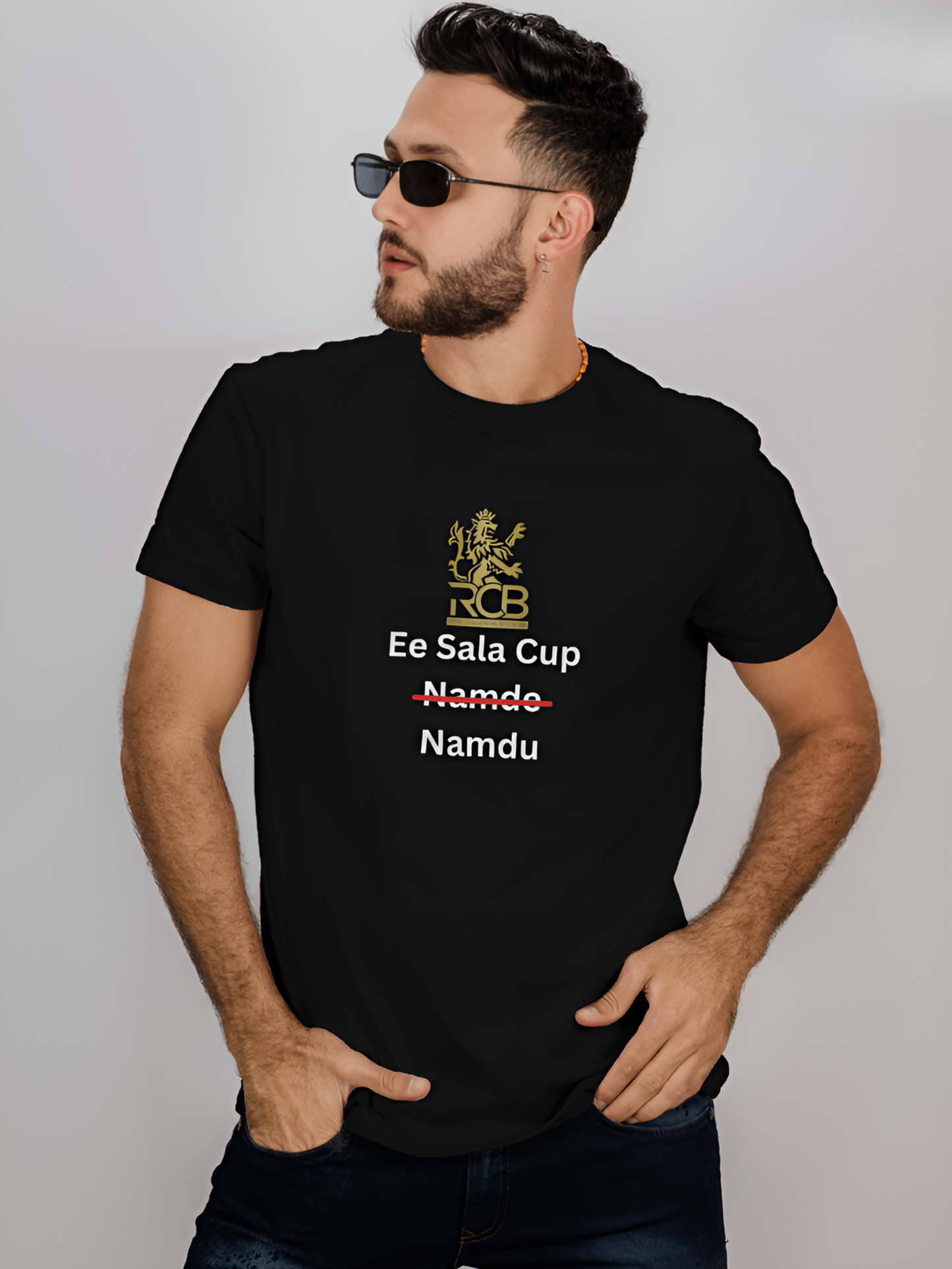 Eh Sala Cup Namdu RCB black tshirt