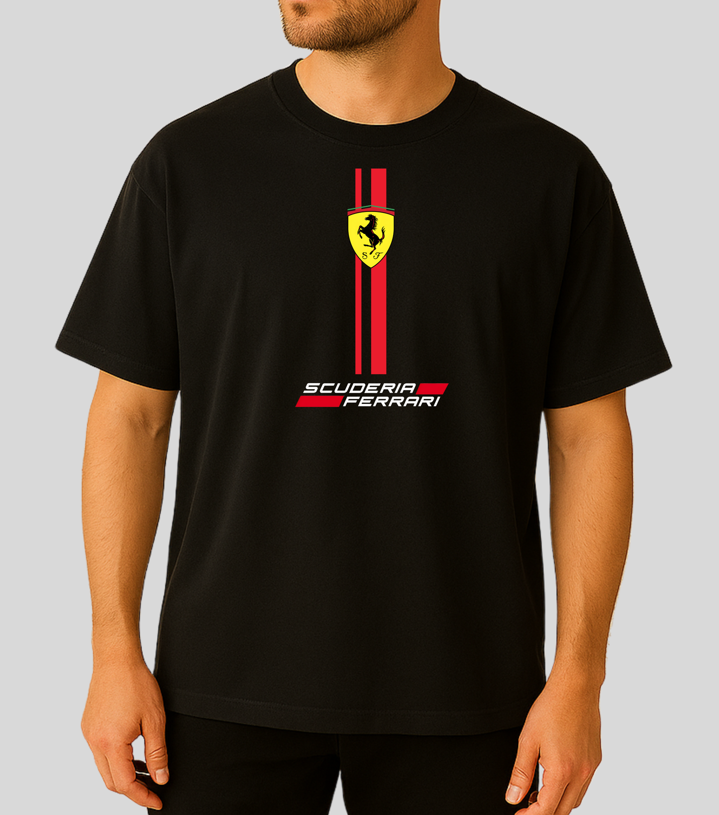 Formula 1 : Scuderia Ferrari Logo Strips | 100% Cotton | Unisex