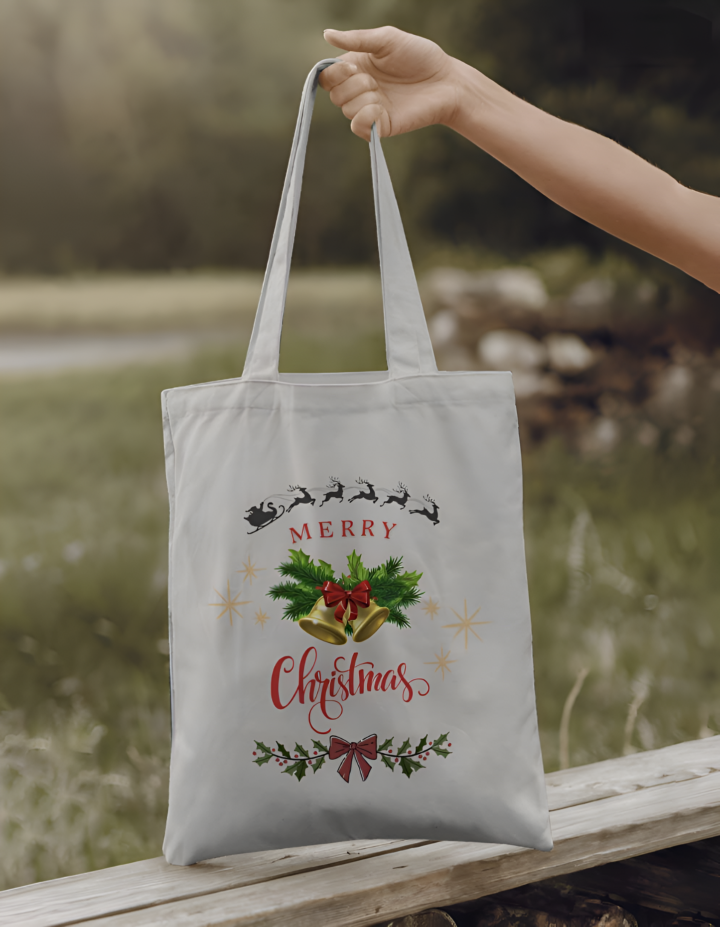 Tote Bag: Merry Christmas