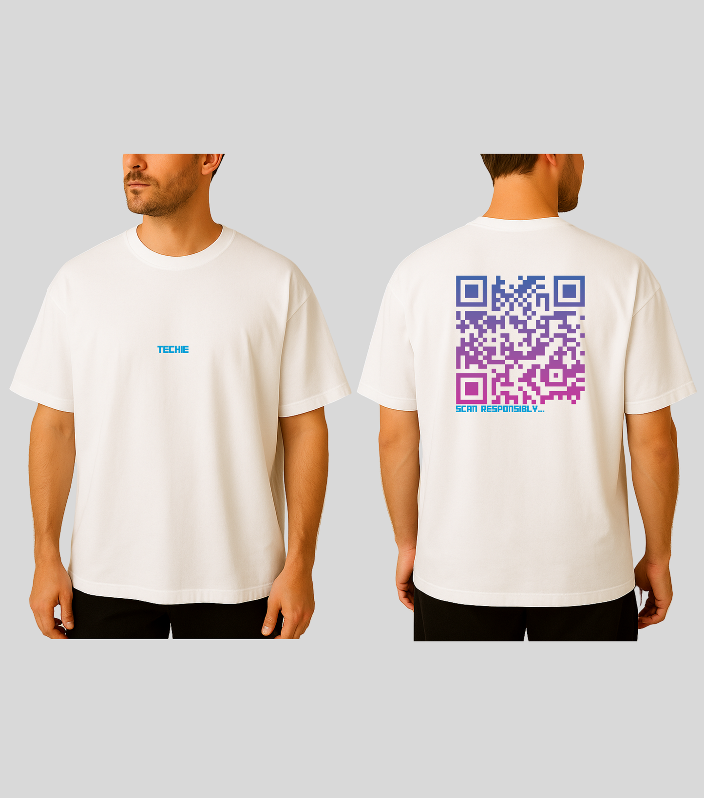 dynamic_QR_techie_Oversized_shirtwith_pink_white