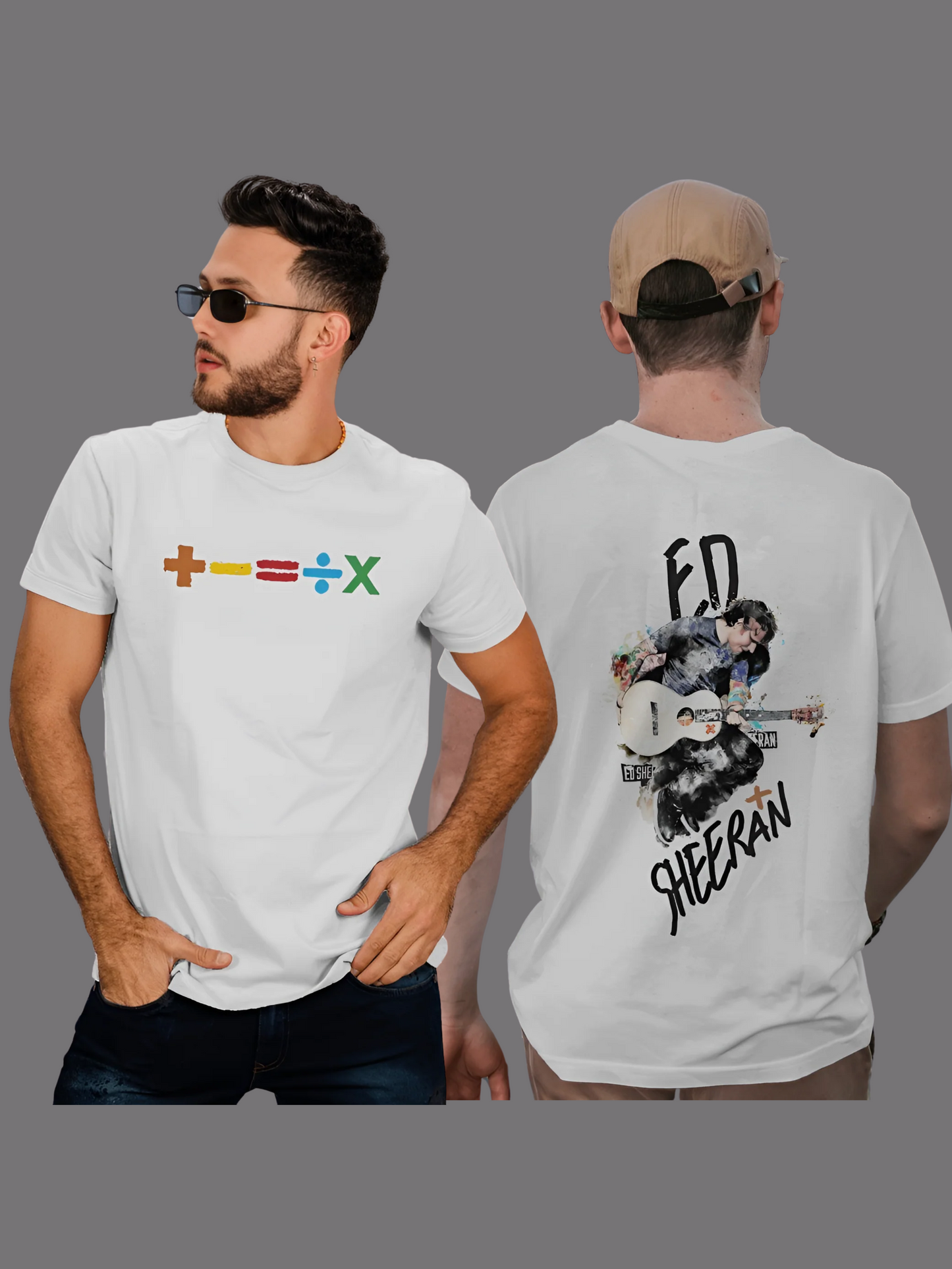 Ed Sheeran: Mathematics Symbols colored (front & back prints)