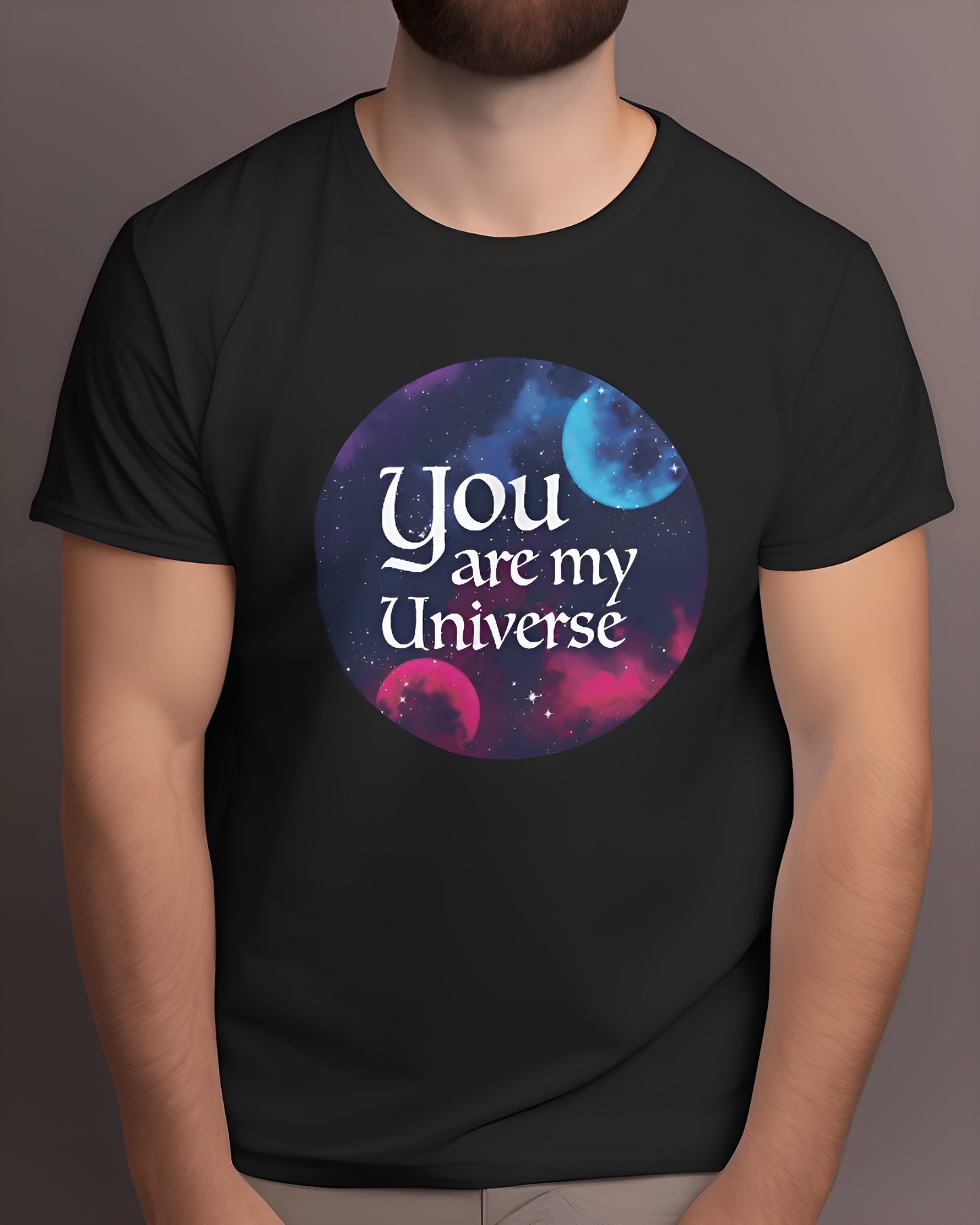Coldplay tshirt: You are My Universe, black color