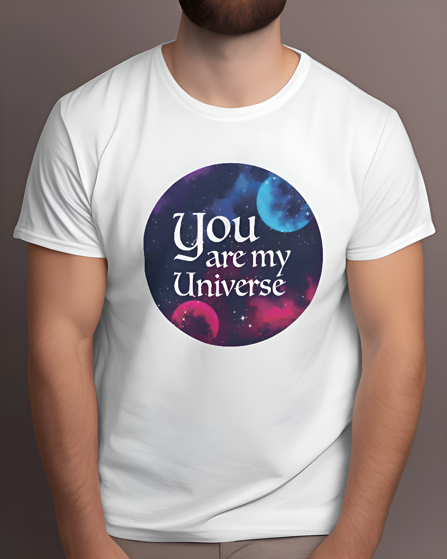 Coldplay tshirt: You are My Universe, white color