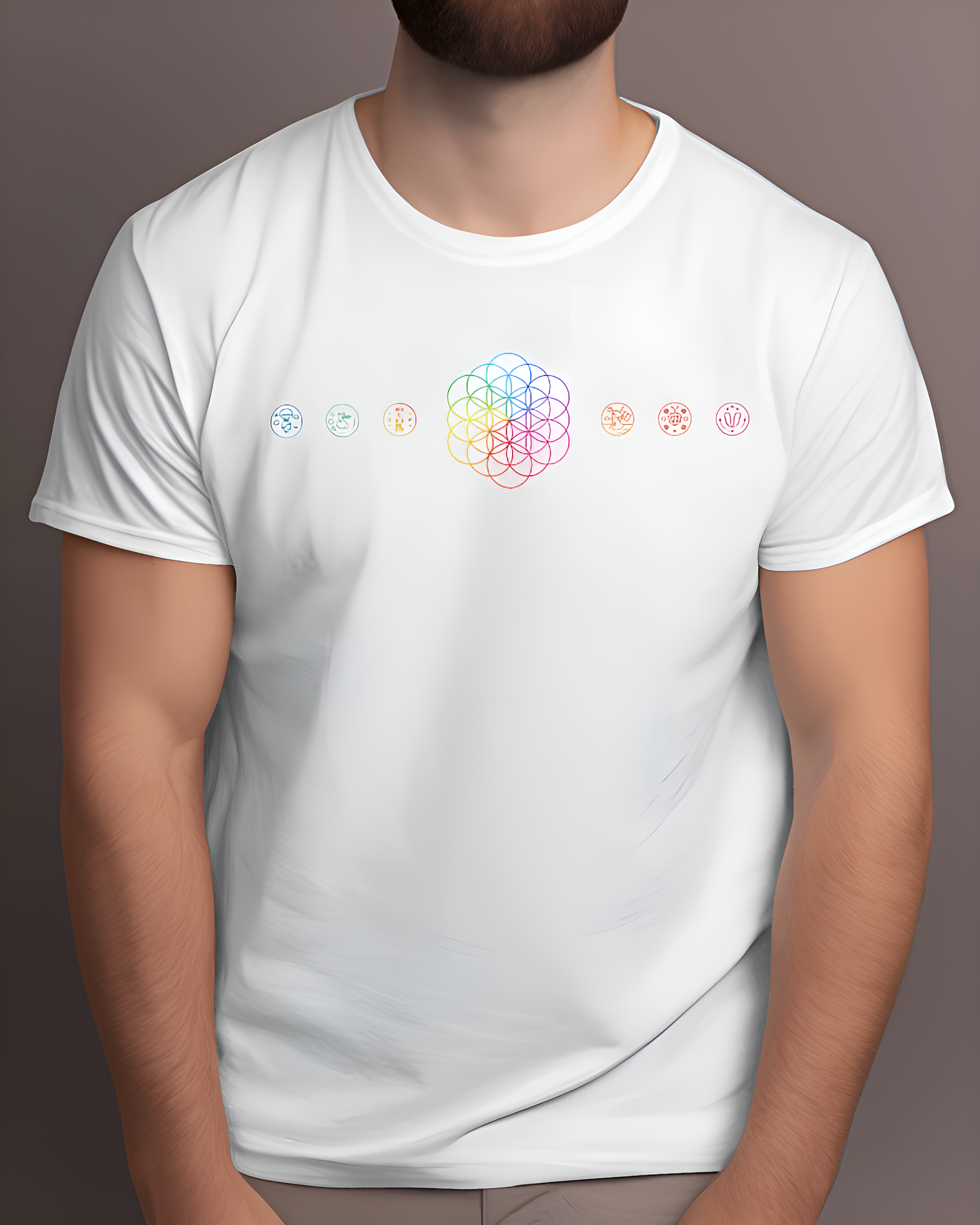 Coldplay Tshirt, A Head Full Of Dreams Graphics, white color