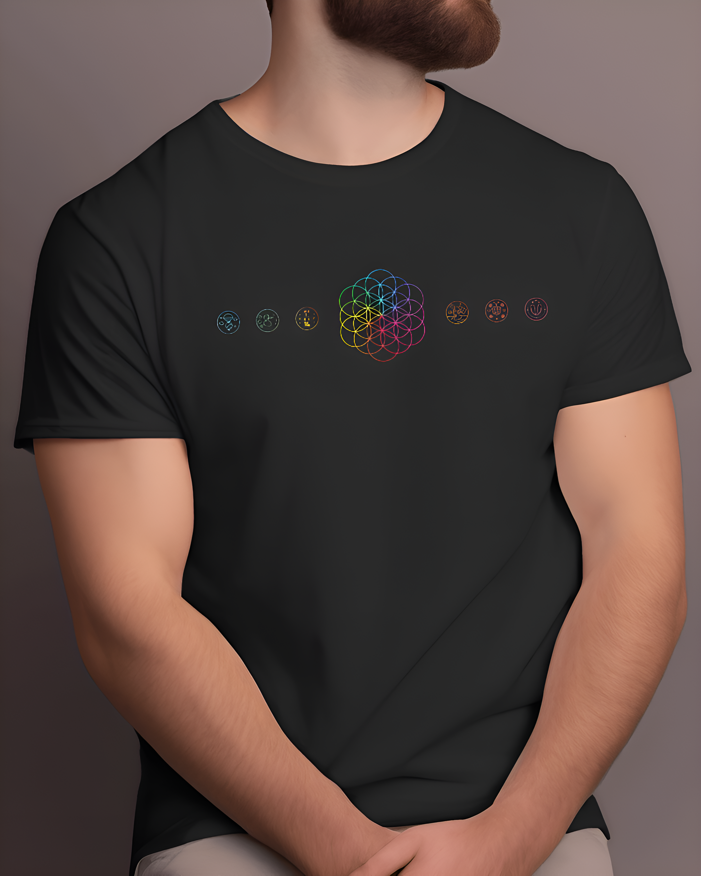Coldplay Tshirt, A Head Full Of Dreams Graphics, black color
