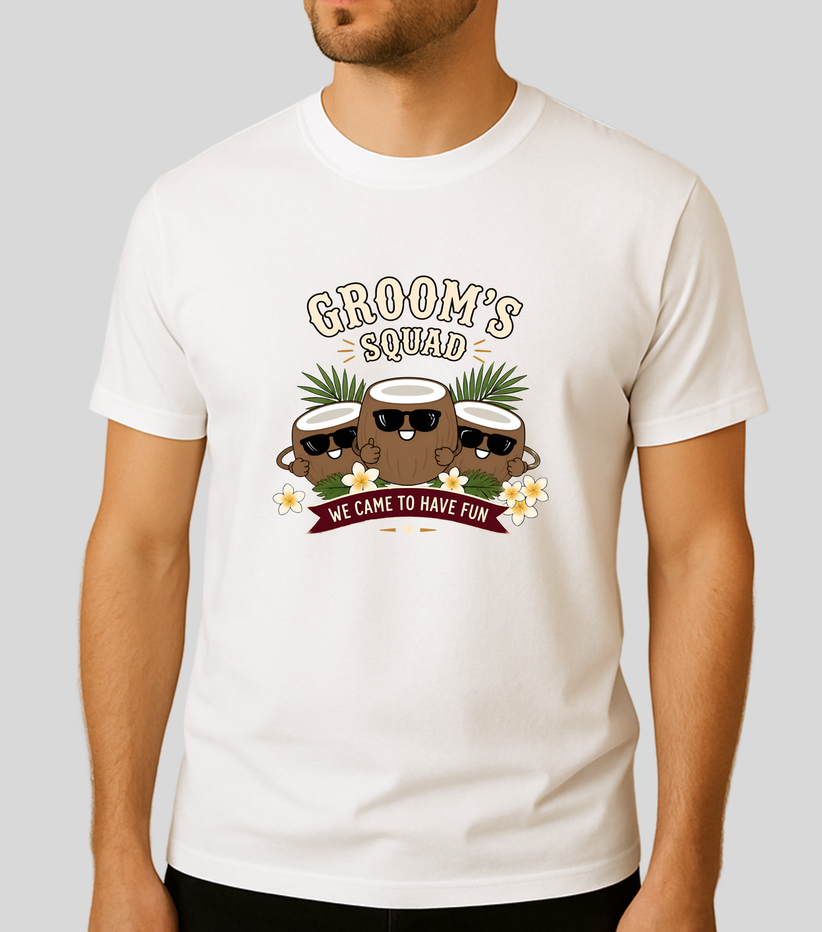 Wedding | Roce : The Groom Squad Coconut | 100% Cotton | Unisex