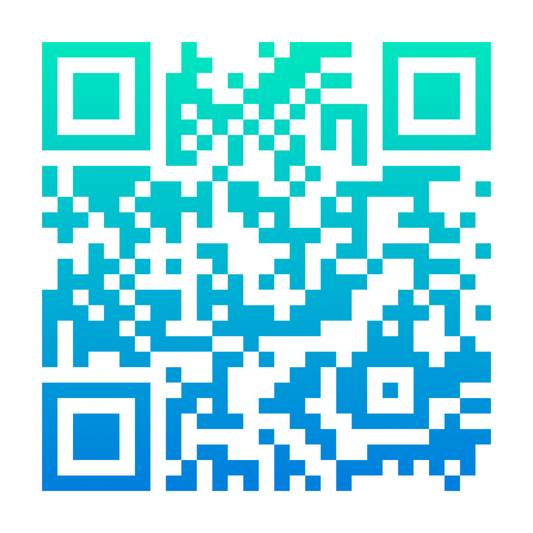 Digital/Soft Copy of KopdeQR Dynamic QR Code  – Blue Gradient |Mobile App-Controlled QR Code Content | Lifetime Free