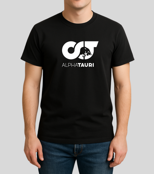 AlphaTauri logo Max verstappen Tshirt black