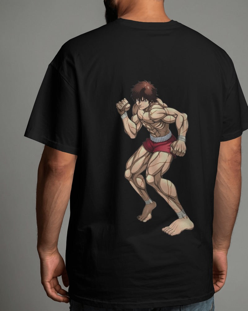 Anime:  Baki Hanma,tshirt, black color