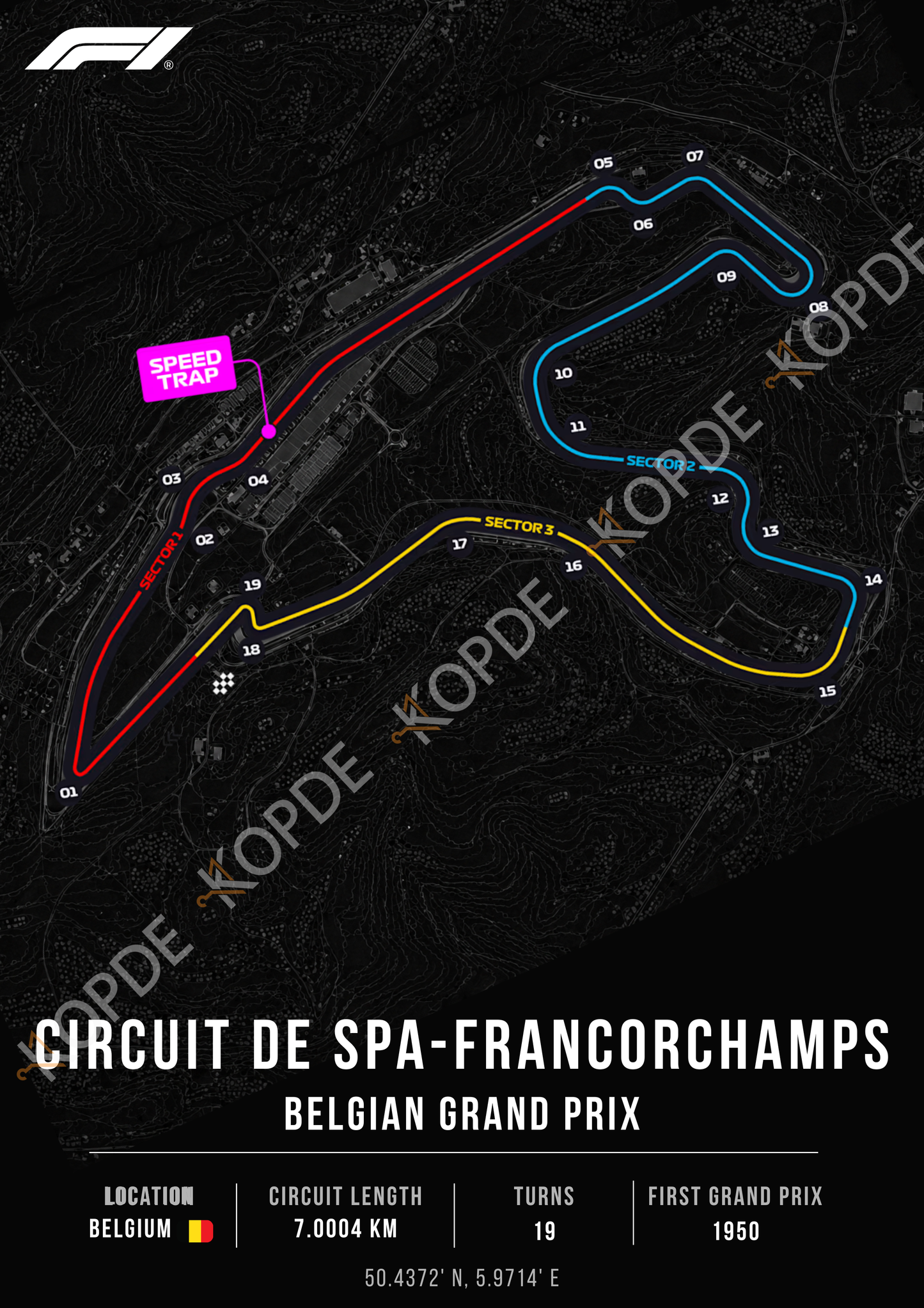 Circuit of Spa-Francorchamps | Portrait & desktop version digital copy + RB racing wallpaper