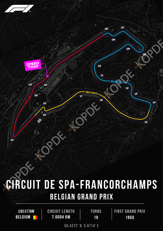 Circuit of Spa-Francorchamps | Portrait & desktop version digital copy + RB racing wallpaper
