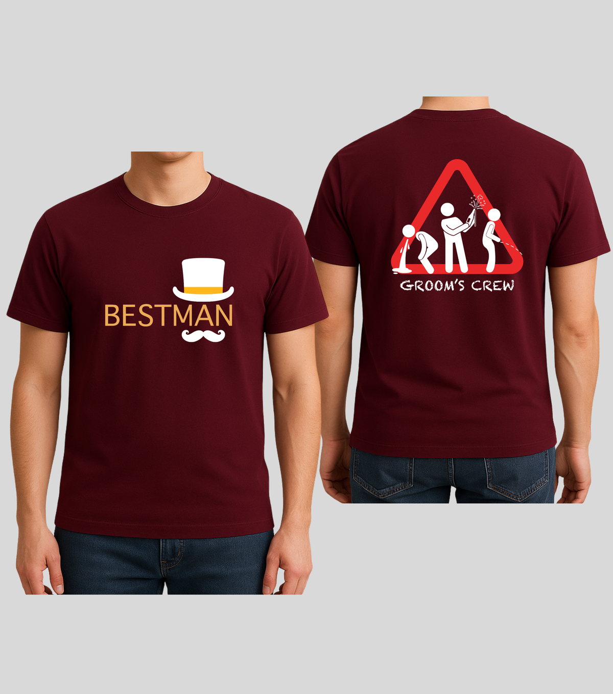 Wedding | Roce : Bestman Crew Tshirt | 100% Cotton | Unisex