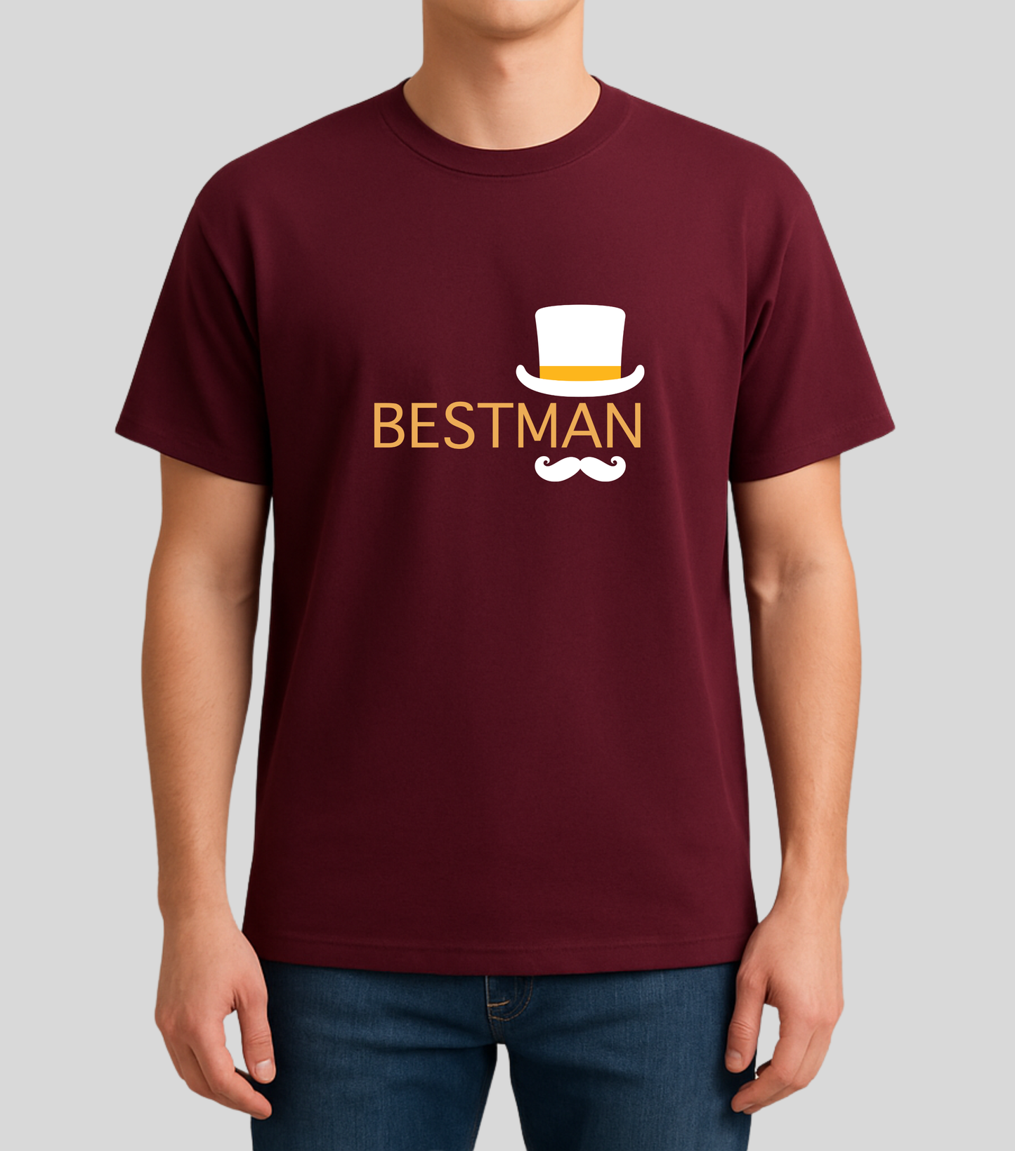 Wedding | Roce : Bestman Hat Tshirt | 100% Cotton | Unisex