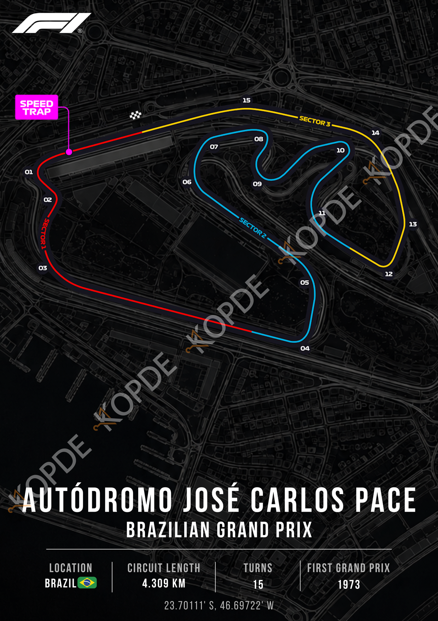 Autódromo José Carlos Pace | Portrait & desktop version digital copy + RB racing wallpaper