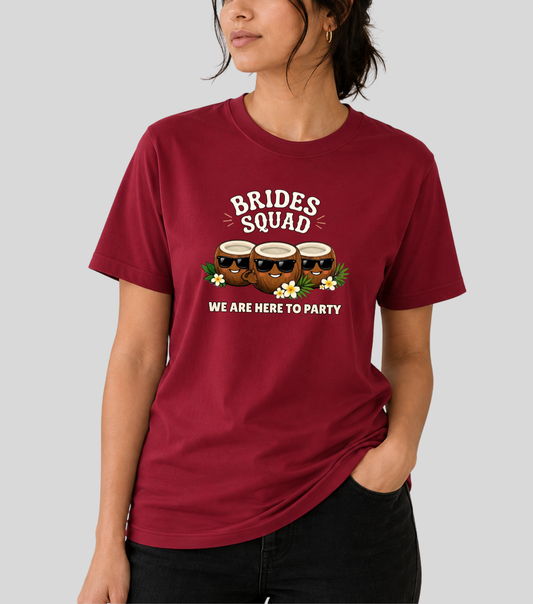 Wedding | Roce : Bride Squad Coconut Tshirt | 100% Cotton | Unisex