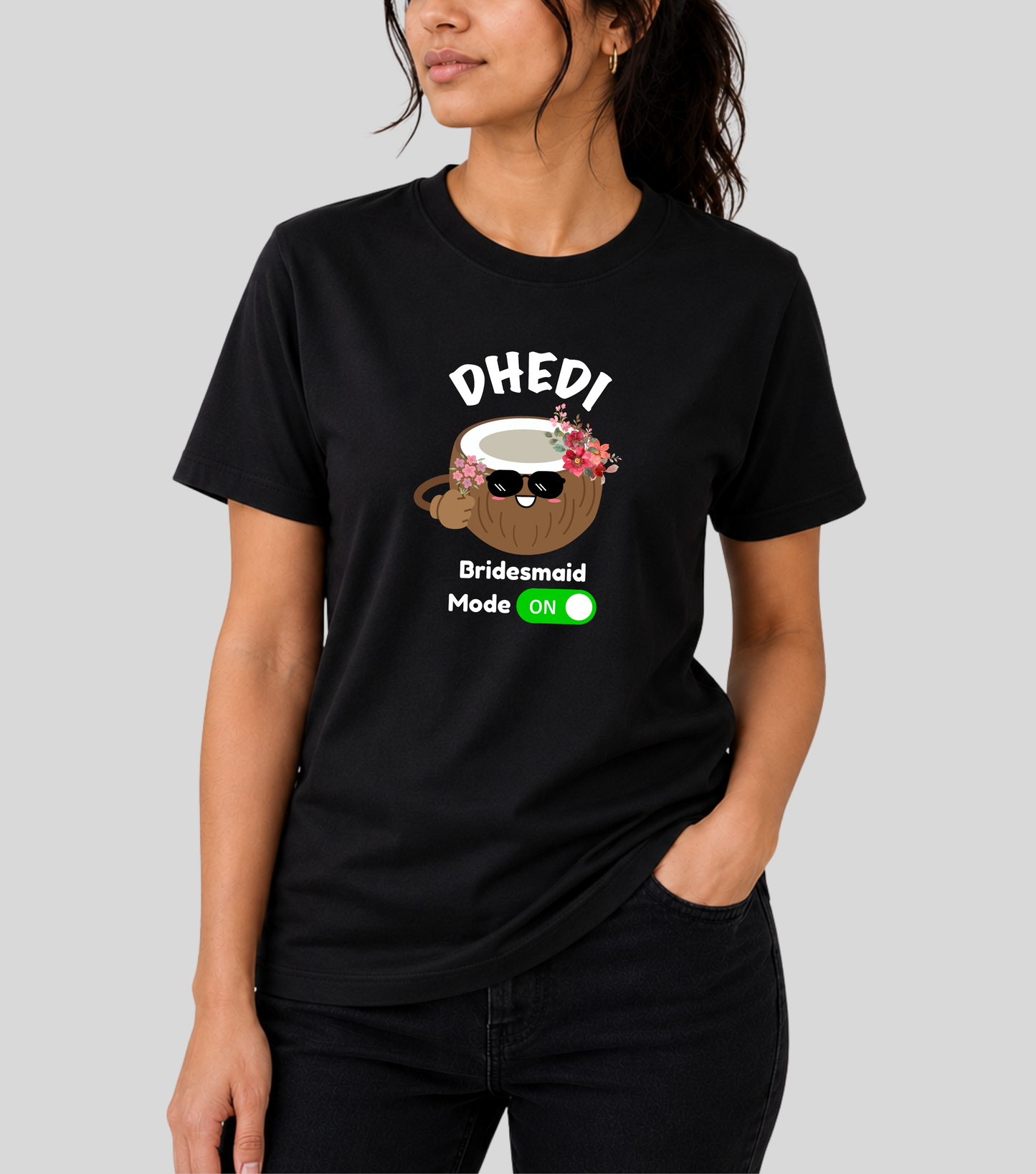 Wedding | Roce : Dhedi Coconut Tshirt | 100% Cotton | Unisex