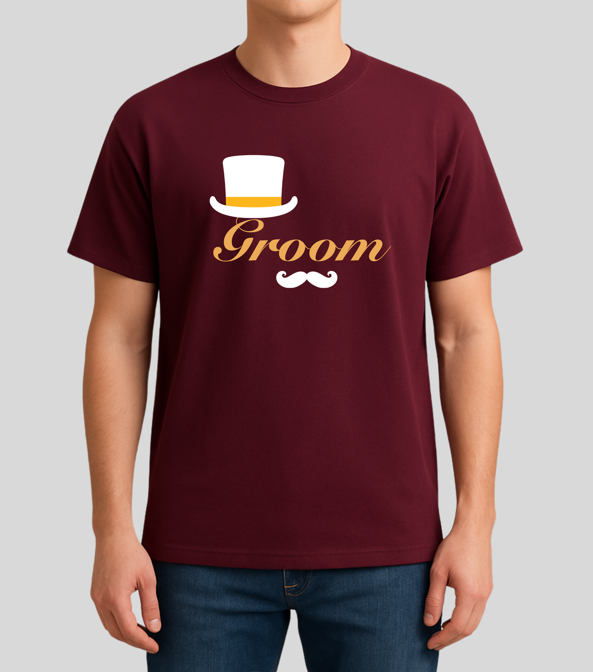 Wedding | Roce : Groom Hat Tshirt | 100% Cotton | Unisex