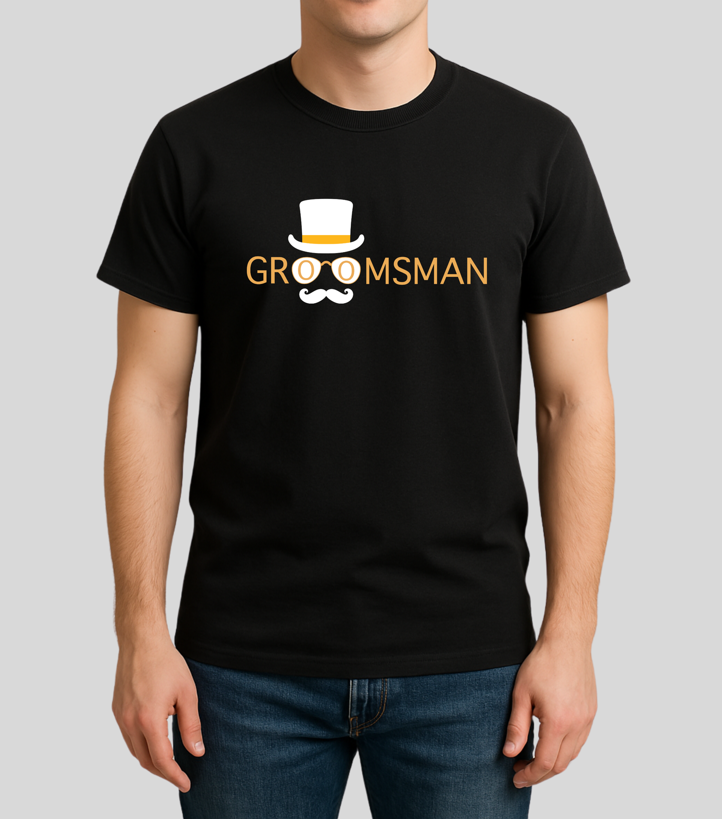 Wedding | Roce : Groomsman Hat Tshirt | 100% Cotton | Unisex