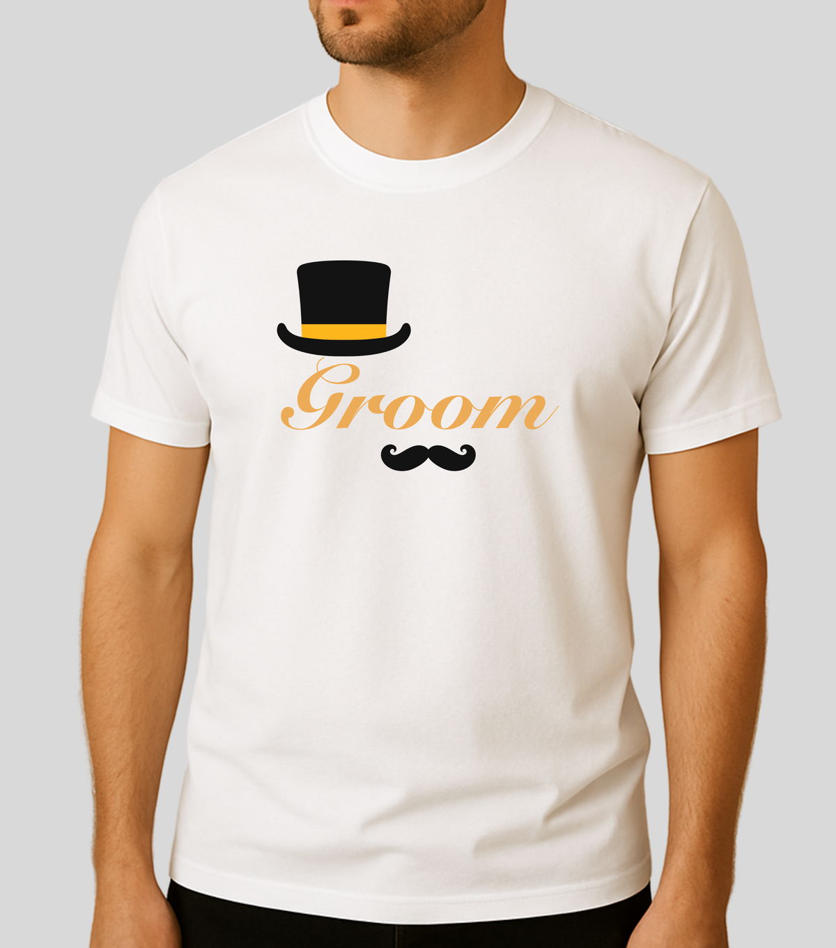 Wedding | Roce : Groom Hat Tshirt | 100% Cotton | Unisex