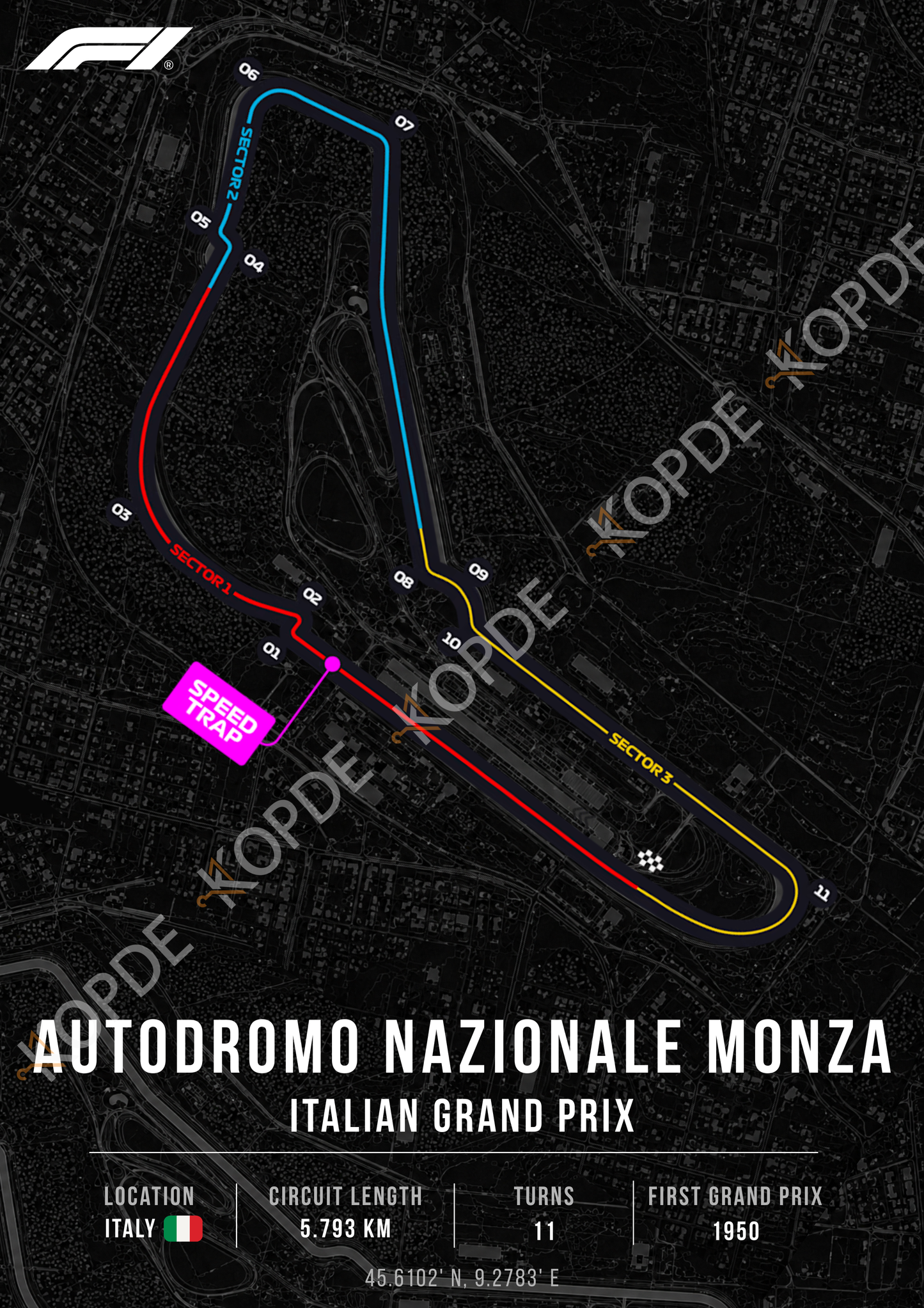 Autodromo Nazionale Monza | Portrait & desktop version digital copy + RB racing wallpaper