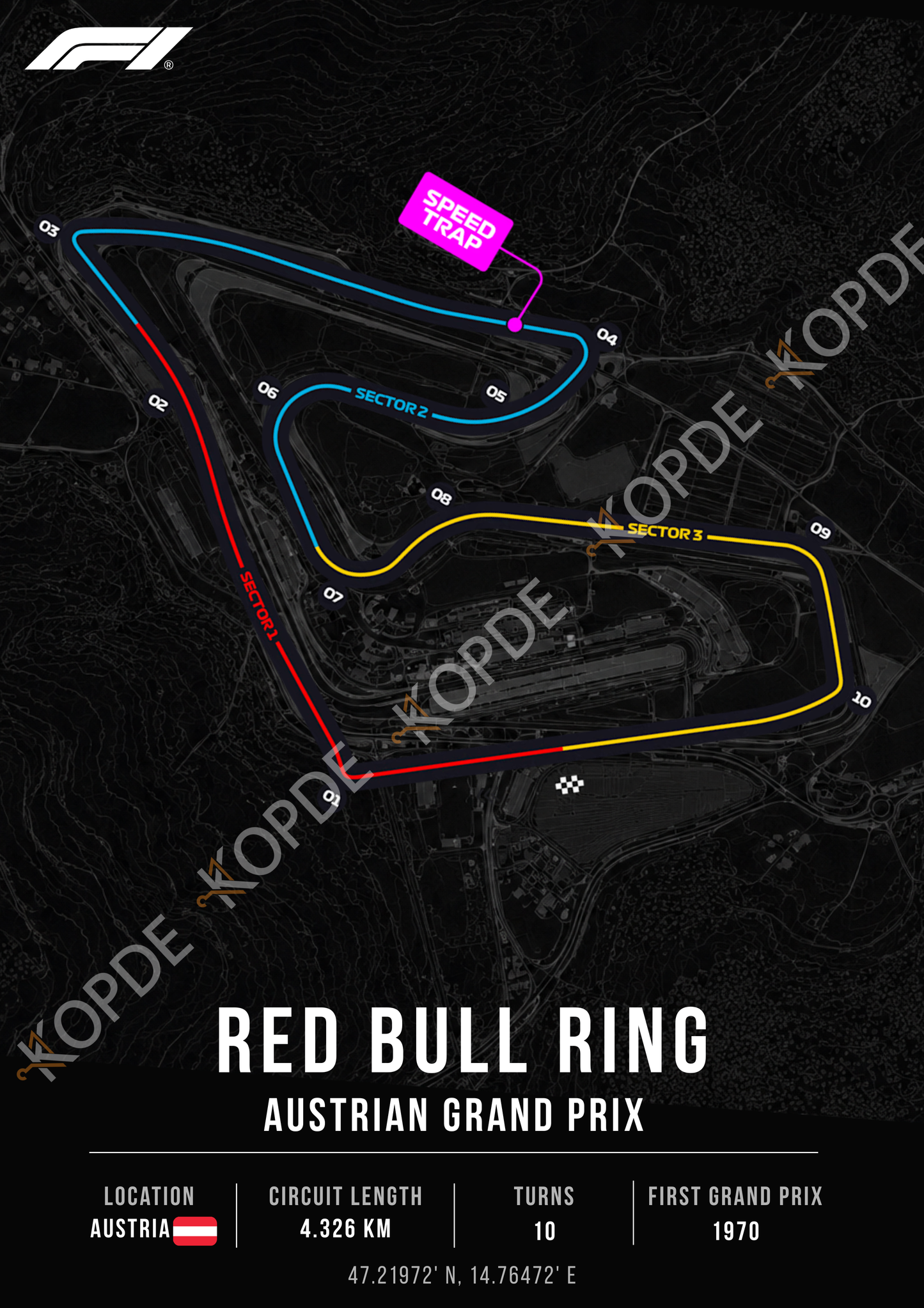 Red Bull Ring  | Portrait & desktop version digital copy + RB racing wallpaper