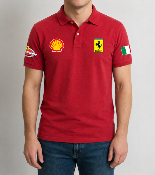 Formula 1 : Ferrari Factory Classiche Limited Edition Polo Tshirt| 100% Cotton | Unisex