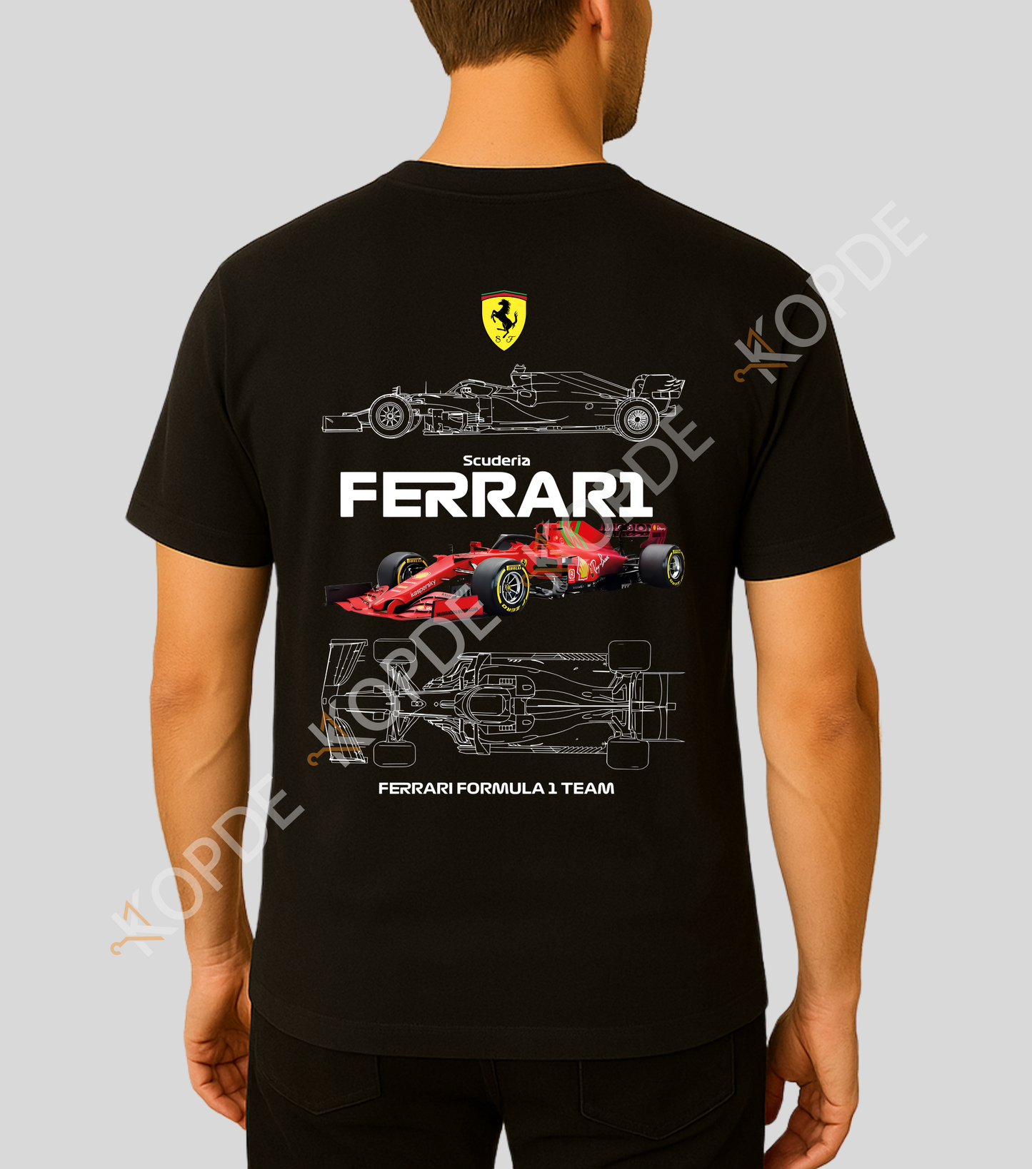 Formula 1 : Scuderia Ferrari F1 Team | 100% Cotton | Unisex