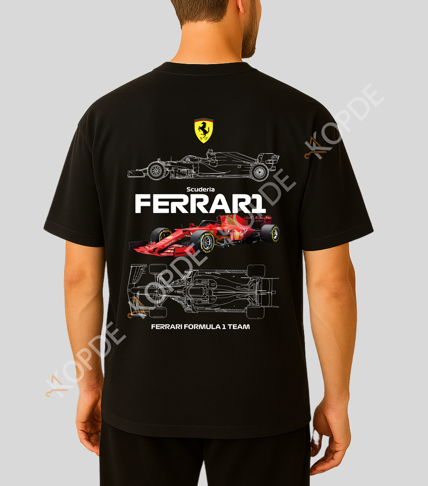Formula 1 : Scuderia Ferrari F1 Team | 100% Cotton | Unisex