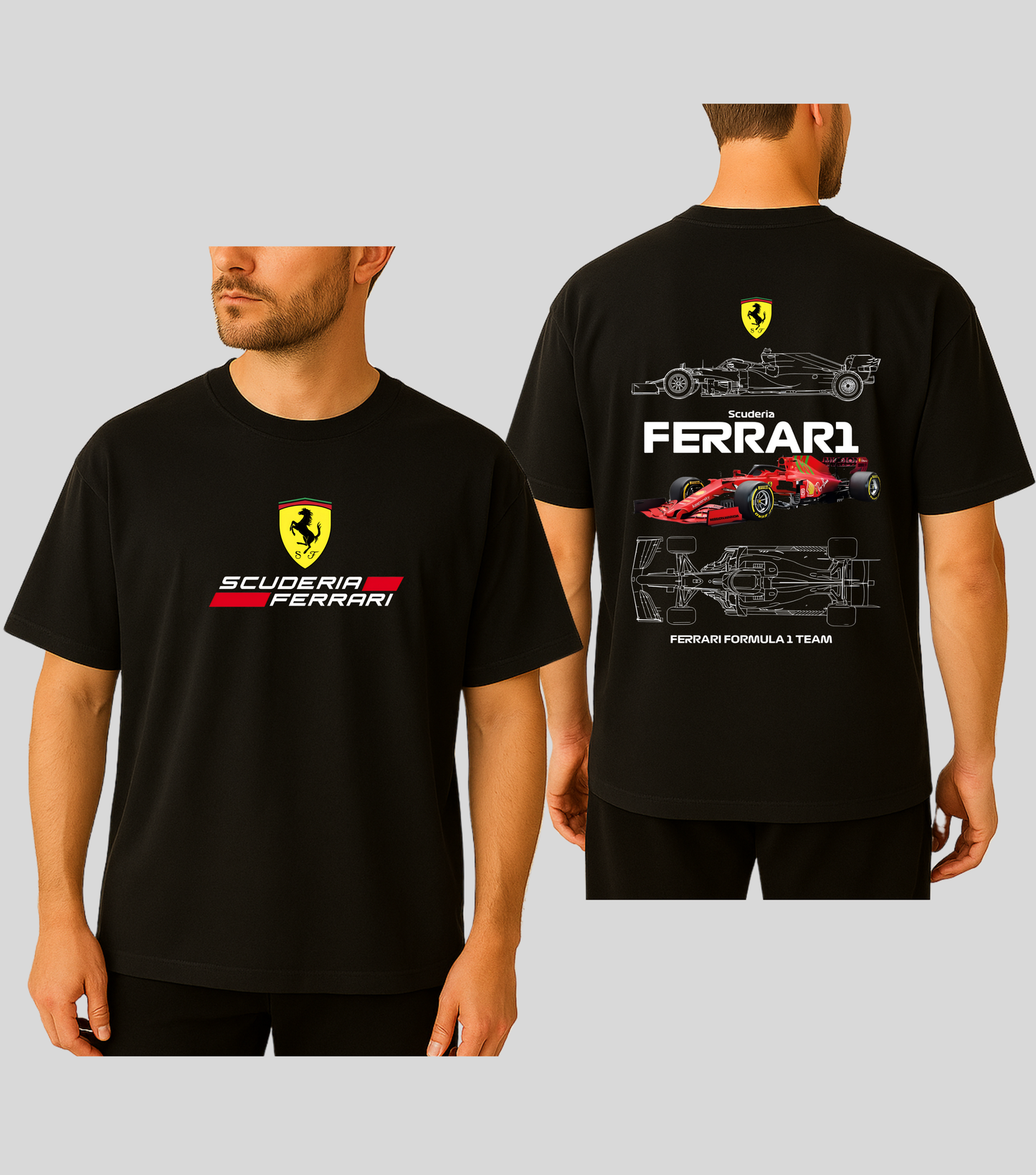 Formula 1 : Scuderia Ferrari F1 Team | 100% Cotton | Unisex