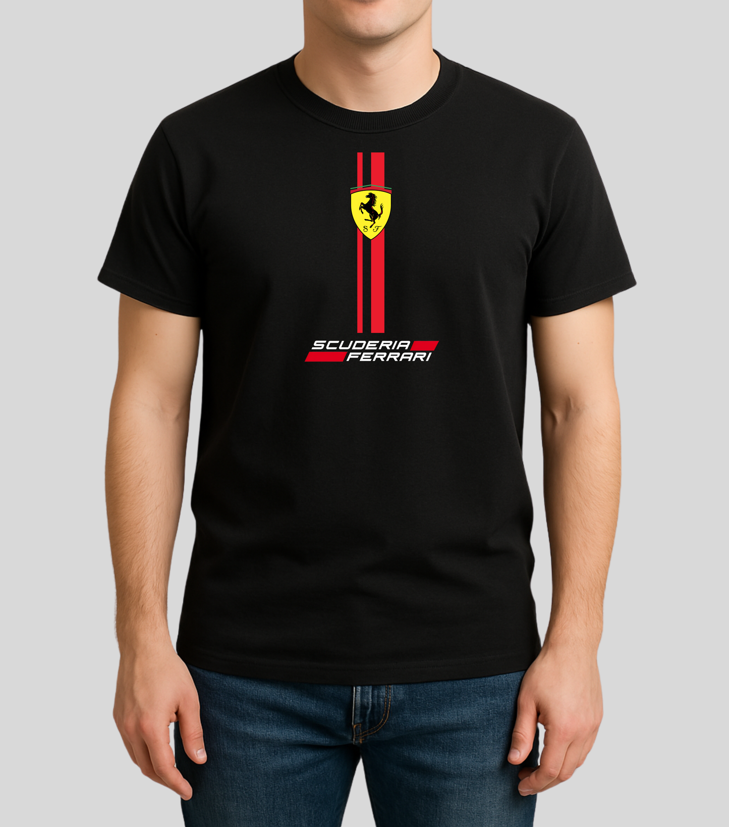 Formula 1 : Scuderia Ferrari Logo Strips | 100% Cotton | Unisex