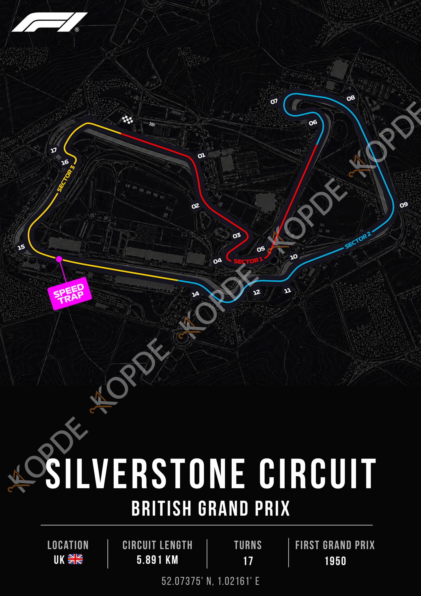 Silverstone Circuit | Portrait & desktop version digital copy + RB racing wallpaper
