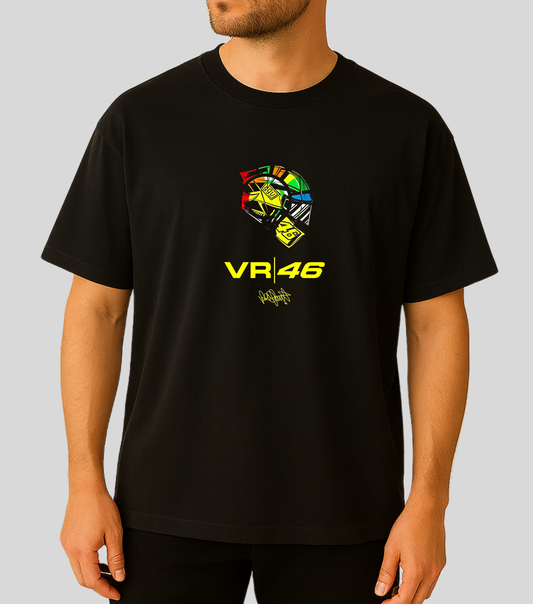MotoGP :  Valentino Rossi VR46 Helmet | 100% Cotton | Unisex